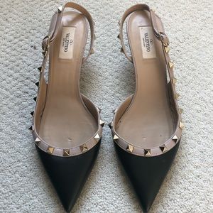 Valentino Garavani Rockstud Slingback Pump-Size 40
